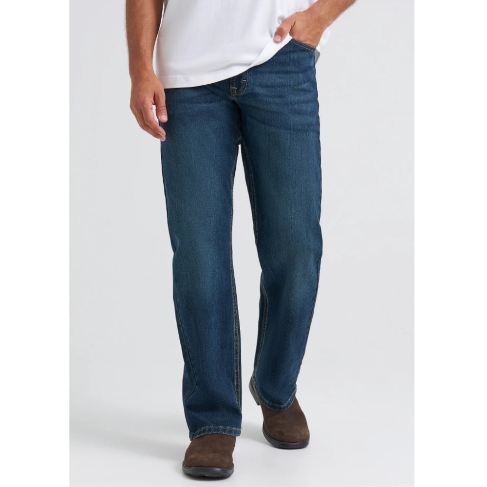Wrangler Men's Huxley Five Star Premium Flex Relaxed Fit Bootcut Jeans Size 32